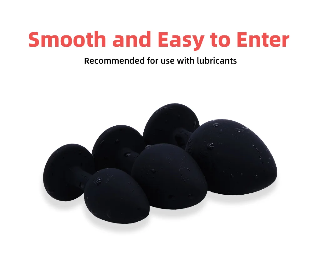 Combination Sex Toy Silicone Anal Plug With G Spot Bullet Vibrator Red Stone