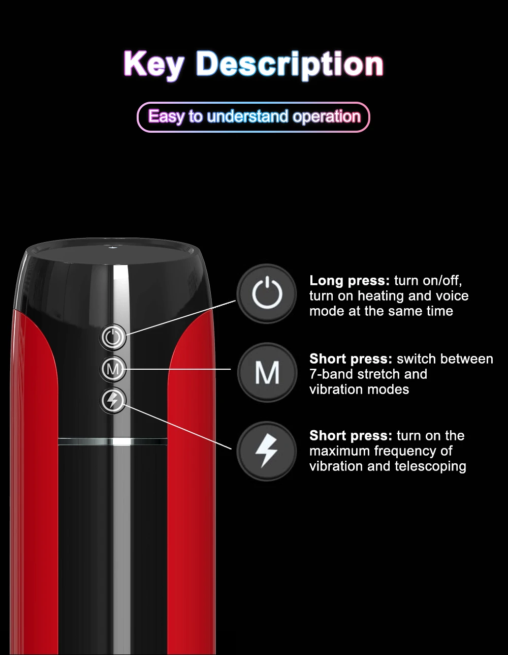 Automatic Masturbator for Men Telescopic Blowjob Machine Male Masturbation Goods Masturbate Toys IPX7 Waterproof Adult Supplies