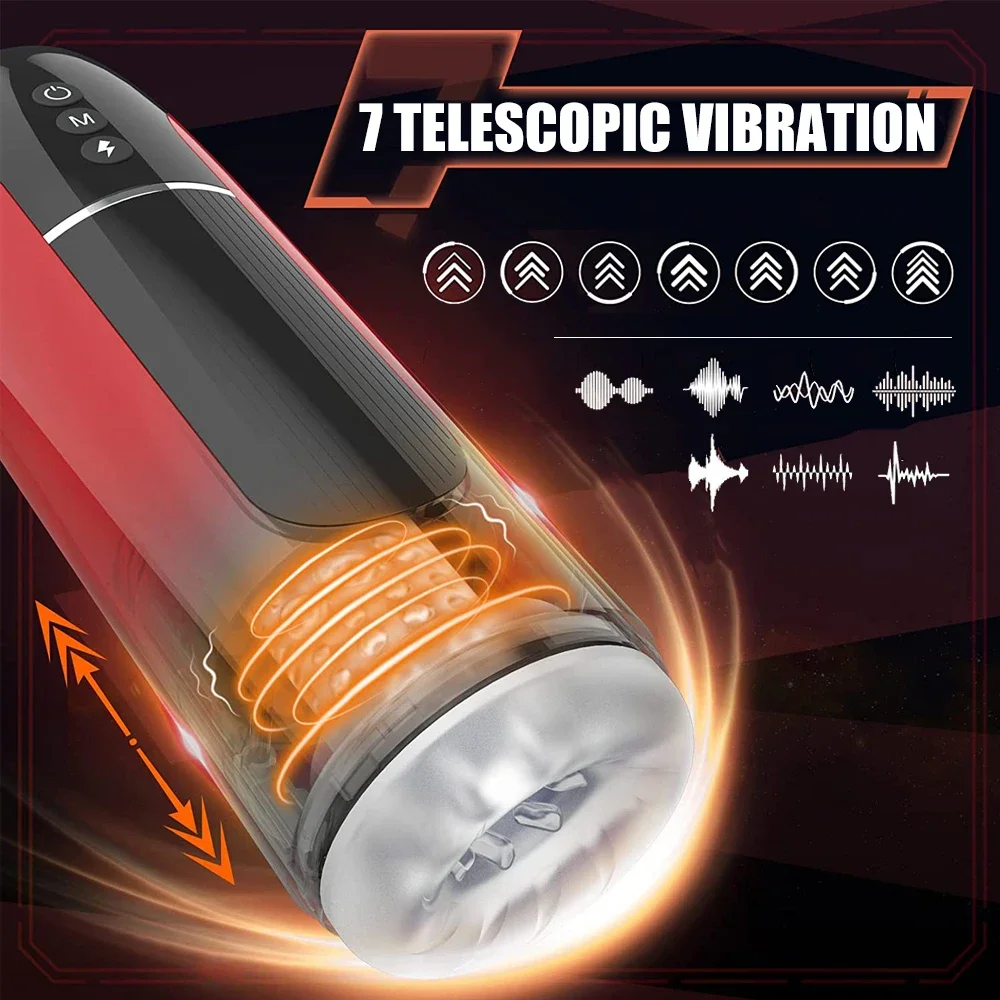 Automatic Masturbator for Men Telescopic Blowjob Machine Male Masturbation Goods Masturbate Toys IPX7 Waterproof Adult Supplies Automatic Masturbator for Men Telescopic Blowjob Machine Male Masturbation Goods Masturbate Toys IPX7 Waterproof Adult Supplies