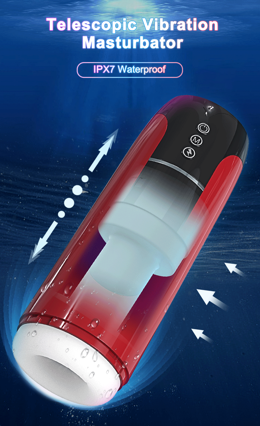 Automatic Masturbator for Men Telescopic Blowjob Machine Male Masturbation Goods Masturbate Toys IPX7 Waterproof Adult Supplies