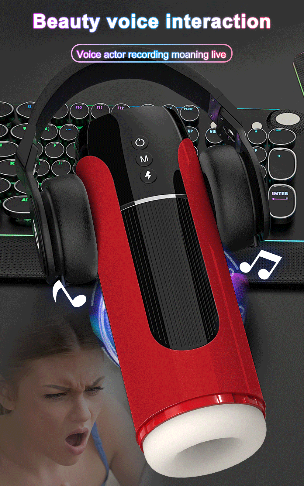 Automatic Masturbator for Men Telescopic Blowjob Machine Male Masturbation Goods Masturbate Toys IPX7 Waterproof Adult Supplies