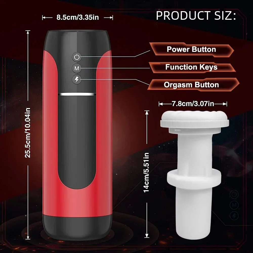 Automatic Masturbator for Men Telescopic Blowjob Machine Male Masturbation Goods Masturbate Toys IPX7 Waterproof Adult Supplies Automatic Masturbator for Men Telescopic Blowjob Machine Male Masturbation Goods Masturbate Toys IPX7 Waterproof Adult Supplies