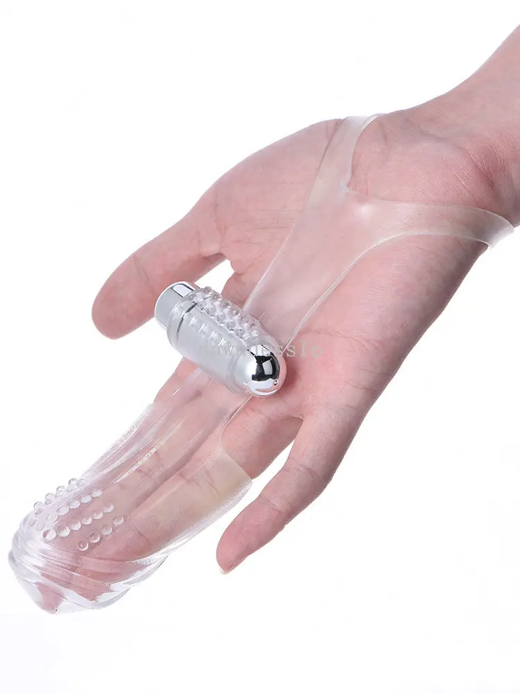 Sex Toys Silicone Finger Sleeve Vibrator G Spot Massager Vibrating Dildo Flirting Vagina Adult Women Hot Erotic Couples Sex Shop
