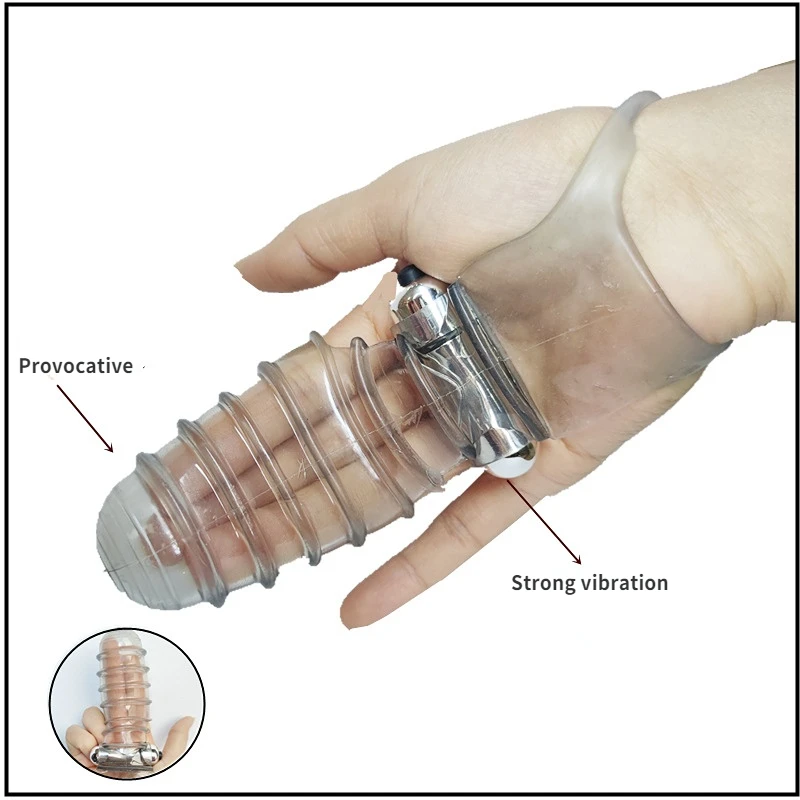 Sex Toys Silicone Finger Sleeve Vibrator G Spot Massager Vibrating Dildo Flirting Vagina Adult Women Hot Erotic Couples Sex Shop