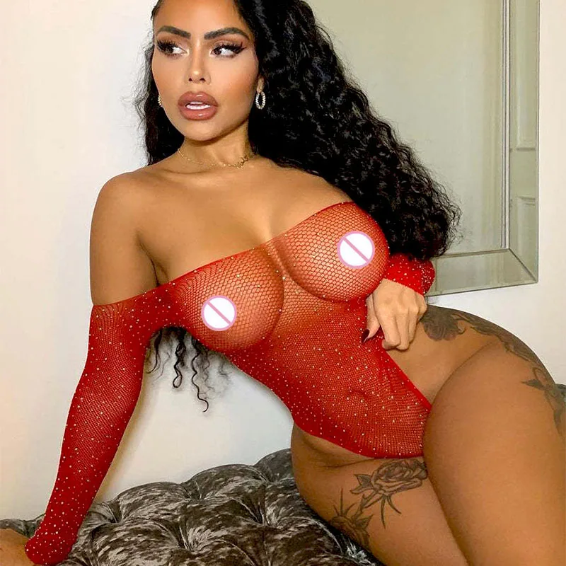 Hot Sexy Lingerie Woman Porn Fishnet Dress Erotic Jumpsuit Sex Cosplay Costume Exotic Set Transparent Pajamas Stripper Clothes