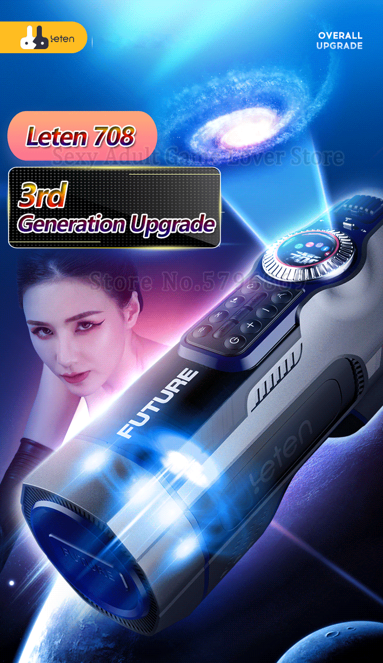 Leten 708 New 3 Generation Automatic Telescopic Male Masturbator Vagina Real Pussy Heating Moaning Masturbation Sex Toy For Men