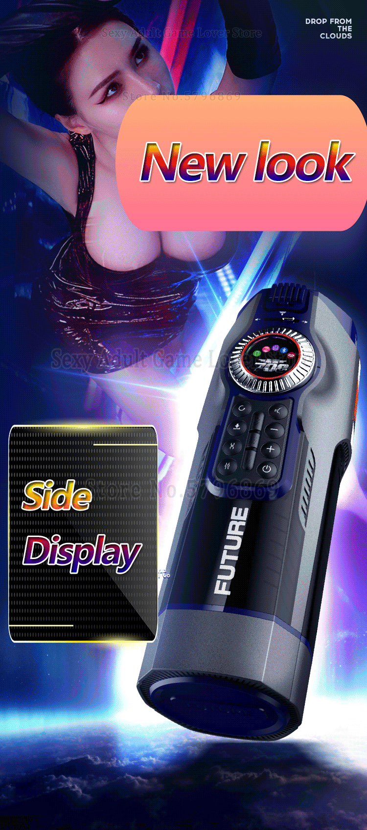 Leten 708 New 3 Generation Automatic Telescopic Male Masturbator Vagina Real Pussy Heating Moaning Masturbation Sex Toy For Men