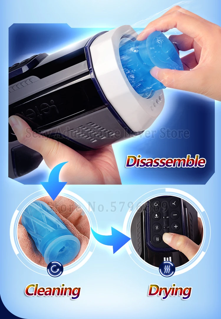 Leten 708 New 3 Generation Automatic Telescopic Male Masturbator Vagina Real Pussy Heating Moaning Masturbation Sex Toy For Men