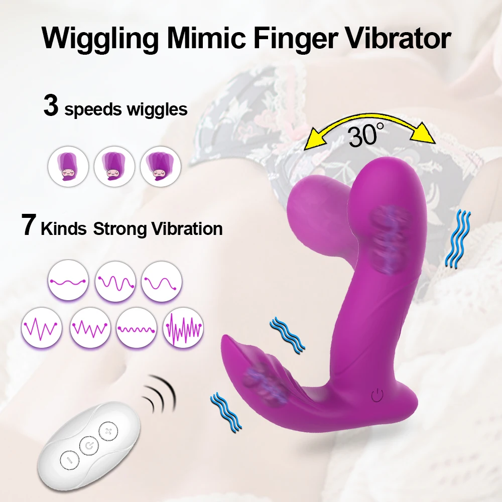 Wireless Remote Control Dildo Clitoris Stimulator Wearable Finger Wiggling Vibrator Female Sex Toys Shop for Women Couples Adult Wireless Remote Control Dildo Clitoris Stimulator Wearable Finger Wiggling Vibrator Female Sex Toys Shop for Women Couples Adult