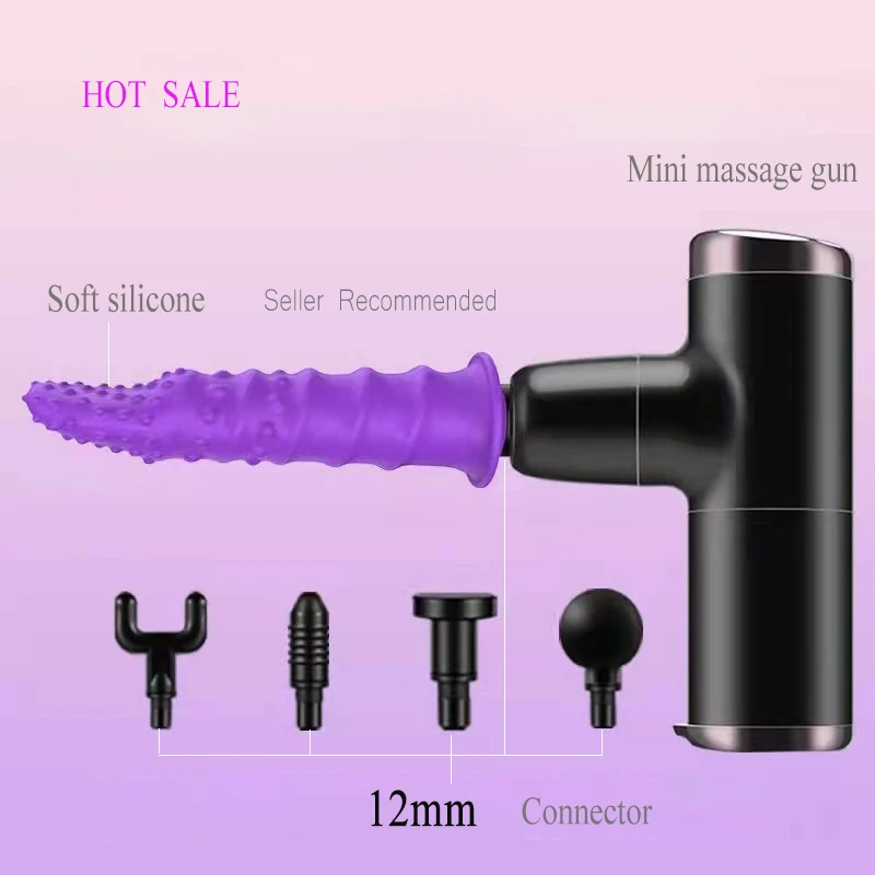 Massage Gun Heads vibration dildo penis sex adult toys silicone head VIBRAT for Fascia gun percussion Vibrators for Female Man