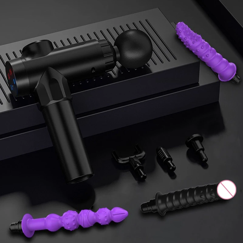 Massage Gun Heads vibration dildo penis sex adult toys silicone head VIBRAT for Fascia gun percussion Vibrators for Female Man