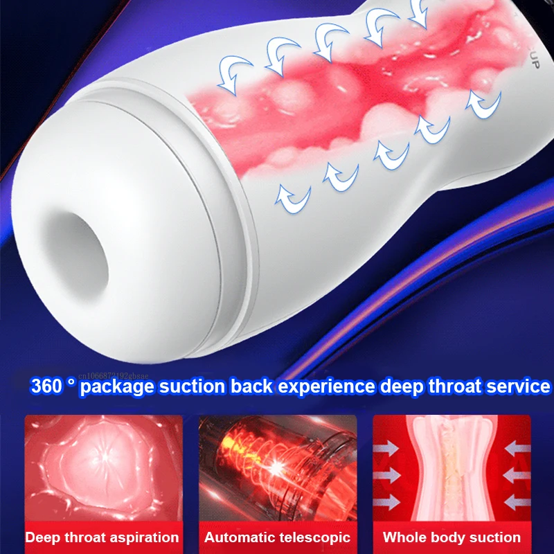 Male Masturbation Cup Automatic Sucking Real Oral Vagina Vacuum Suction Vibrator Masturbator Sex Toys For Men Blowjob Sexy Shop Male Masturbation Cup Automatic Sucking Real Oral Vagina Vacuum Suction Vibrator Masturbator Sex Toys For Men Blowjob Sexy Shop