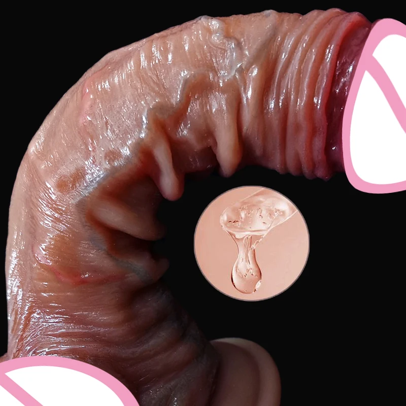 8.5inch Realistic Penis for Women Sliding Foreskin Dildo Suction Cup Dildos Female Masturbator Big Dick Adult Anal Sex Toys Shop 8.5inch Realistic Penis for Women Sliding Foreskin Dildo Suction Cup Dildos Female Masturbator Big Dick Adult Anal Sex Toys Shop