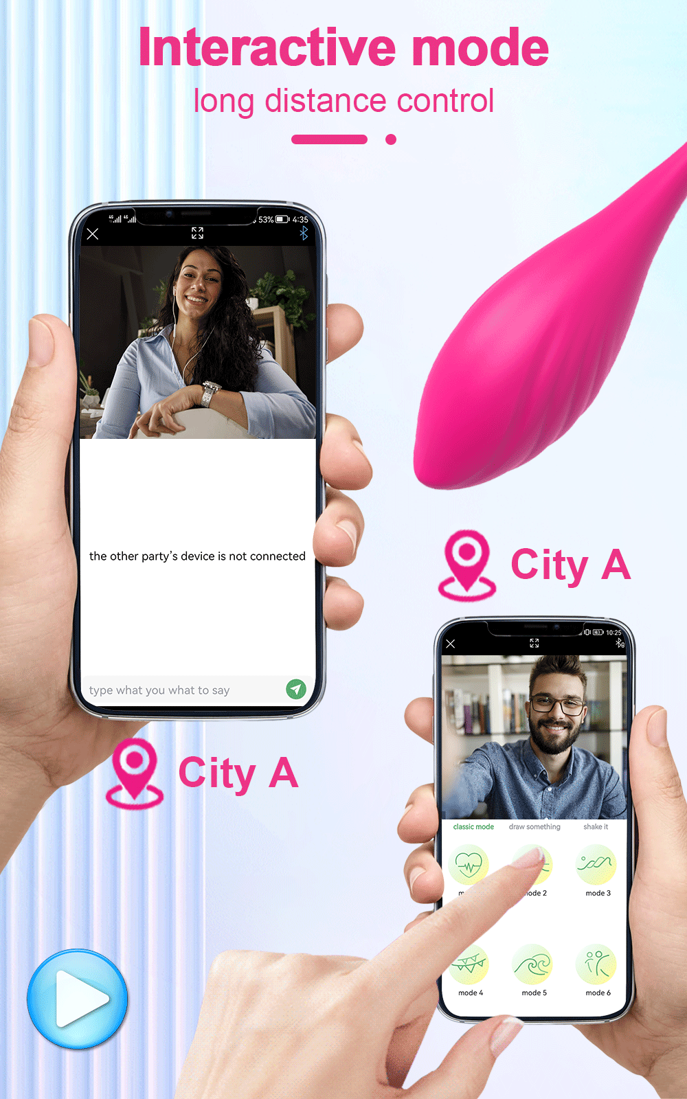 APP Bluetooth Control Female Vibrator for Women Clitoris Stimulator Wireless G Spot Dildo Love Egg Sex Toys for Adults