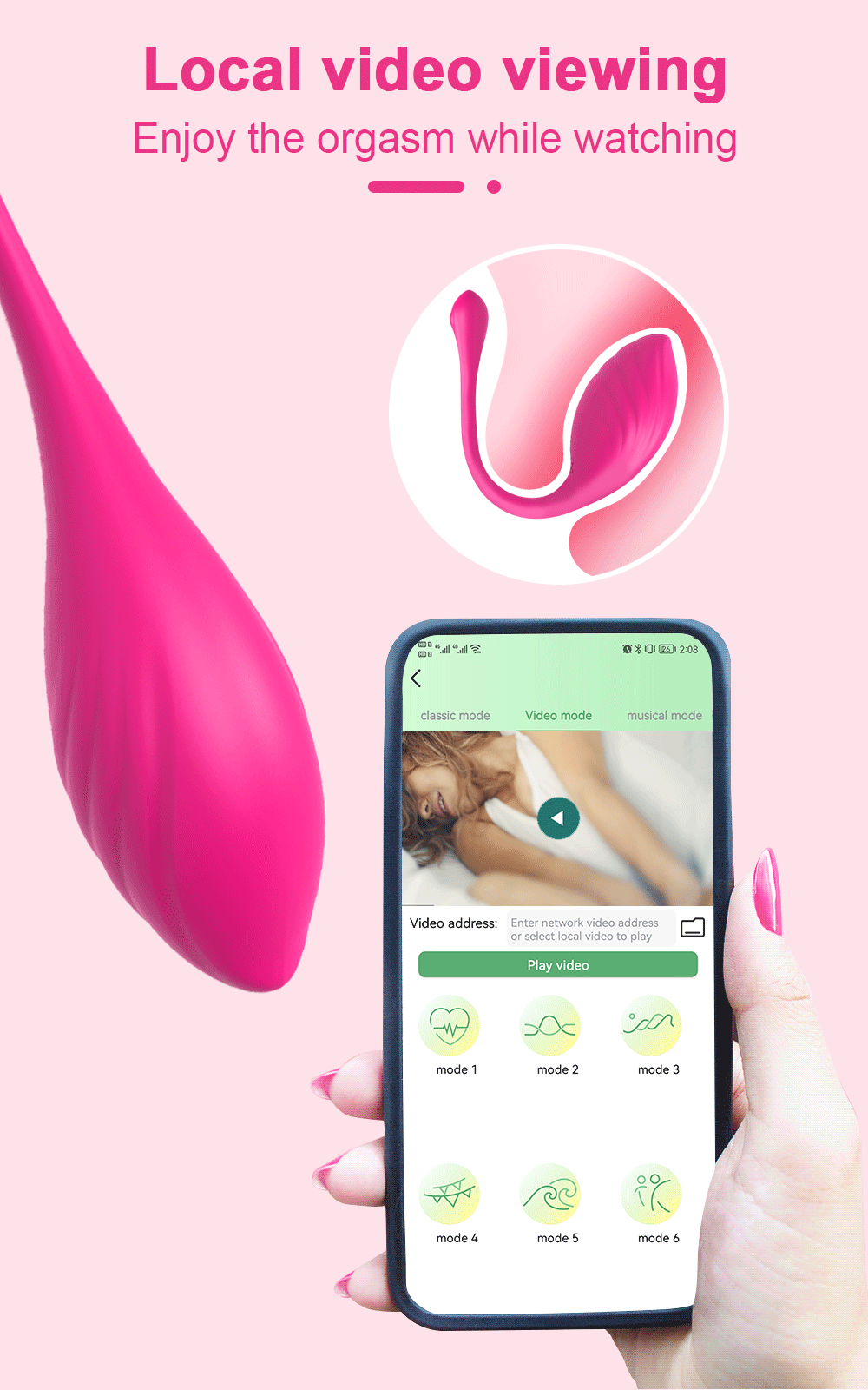 APP Bluetooth Control Female Vibrator for Women Clitoris Stimulator Wireless G Spot Dildo Love Egg Sex Toys for Adults