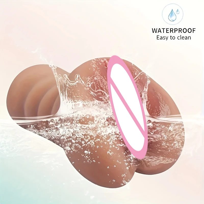 2 in 1 Male Masturbators Sex Toys 3D Realistic Textured Pussy Anus Masturbador Sex Doll Adult Pussy Blowjob Anal Sex Toy for Men