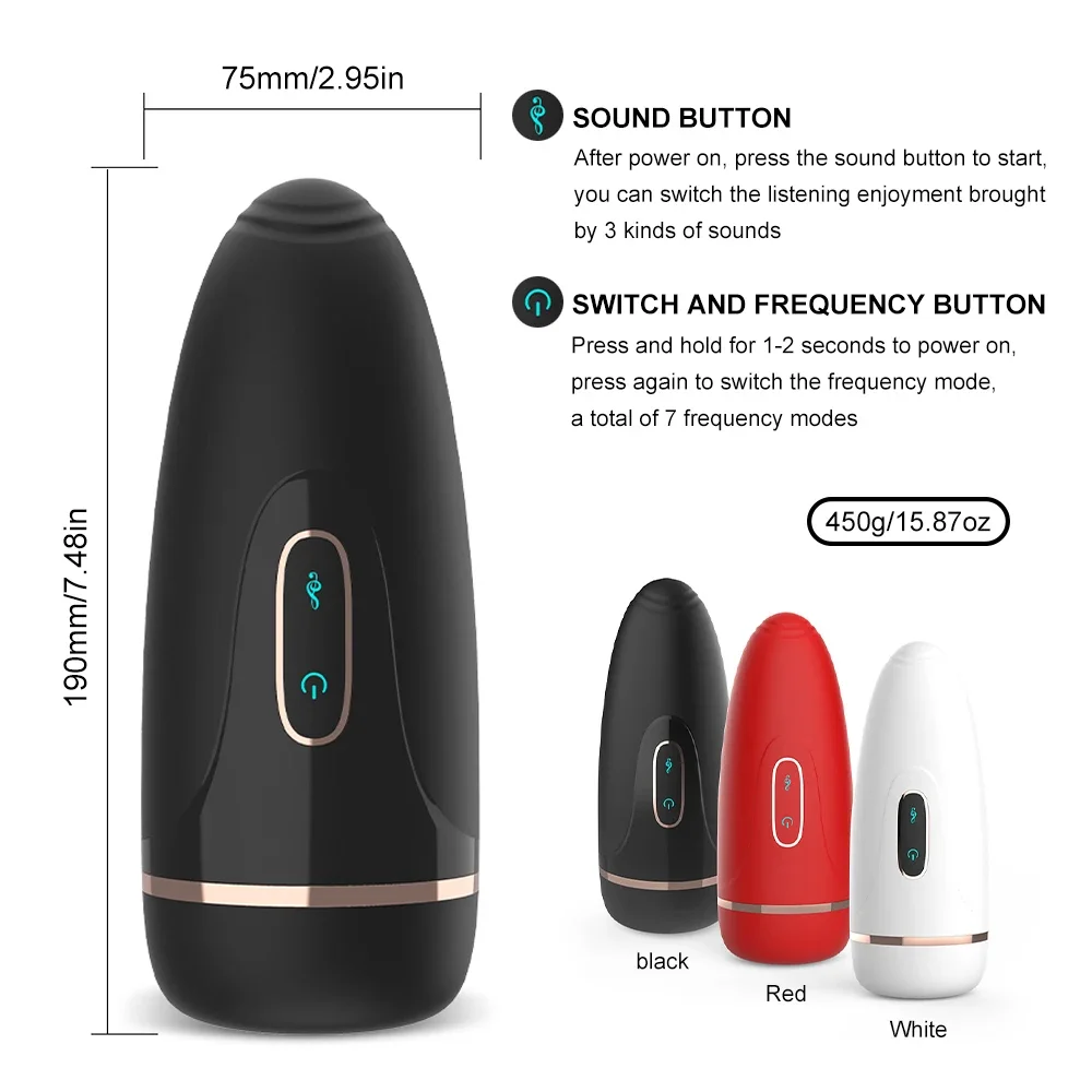 Automatic Male Masturbator Cup Realistic Vagina Adult Endurance Exercise for Men Glans Penis Trainer Sex Toy with Sound Machine Automatic Male Masturbator Cup Realistic Vagina Adult Endurance Exercise for Men Glans Penis Trainer Sex Toy with Sound Machine