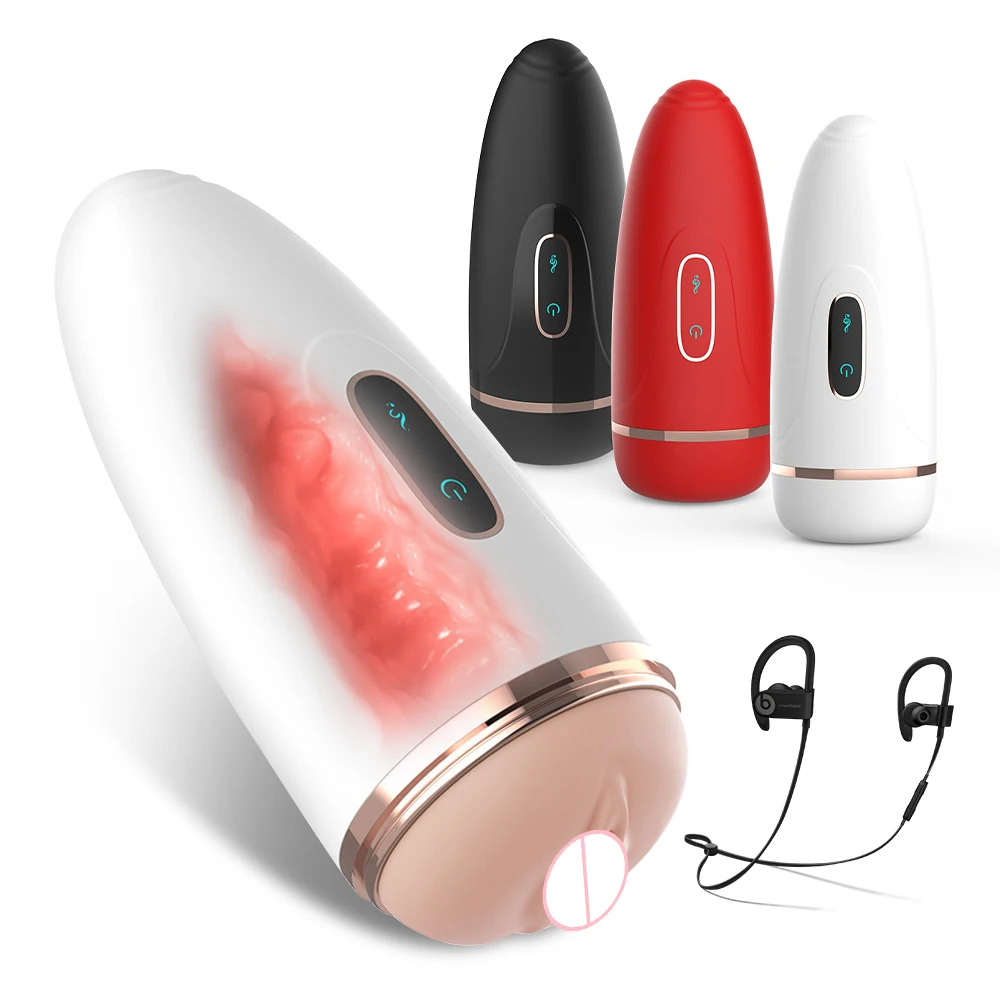 Automatic Male Masturbator Cup Realistic Vagina Adult Endurance Exercise for Men Glans Penis Trainer Sex Toy with Sound Machine Automatic Male Masturbator Cup Realistic Vagina Adult Endurance Exercise for Men Glans Penis Trainer Sex Toy with Sound Machine