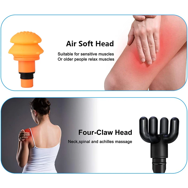 New Heat Massage Gun 120W Powerful Professional Easore X5 Pro Deep Muscle Massager With 14 Heads Brushless Motor For Home Gym